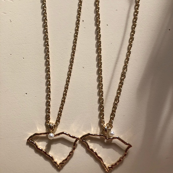 Jewelry South Carolina State Gold Pearl Charm 18 Necklace Poshmark